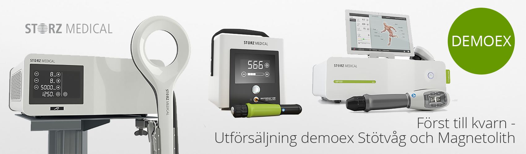 demoex stötvåg, storz, leasing, medema physio