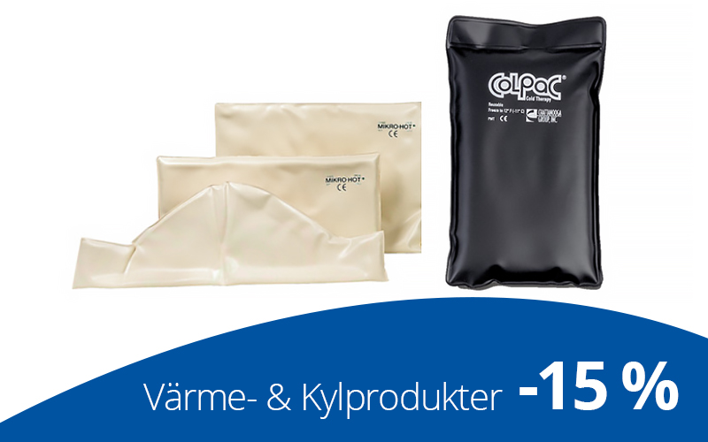 värmepack, gelpack, coldpack, colpac, kylspray, kylpackning, kylprodukter, nylatexband, värmebehållare, paraffinbad, paraffin, kampanj, fysioterapi, naprapati, medema physio